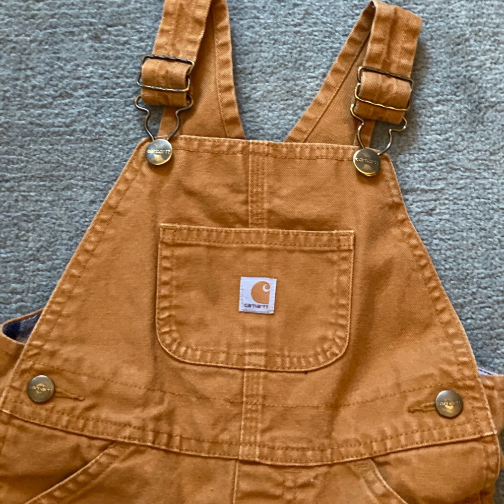 Carhartt flannel lined overalls